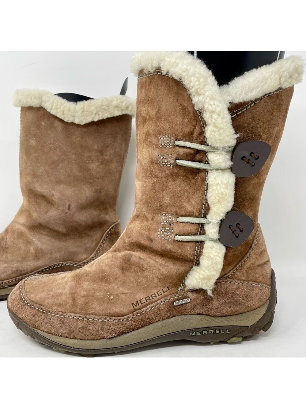 Merrell Women's Tan Suede Winter Boots